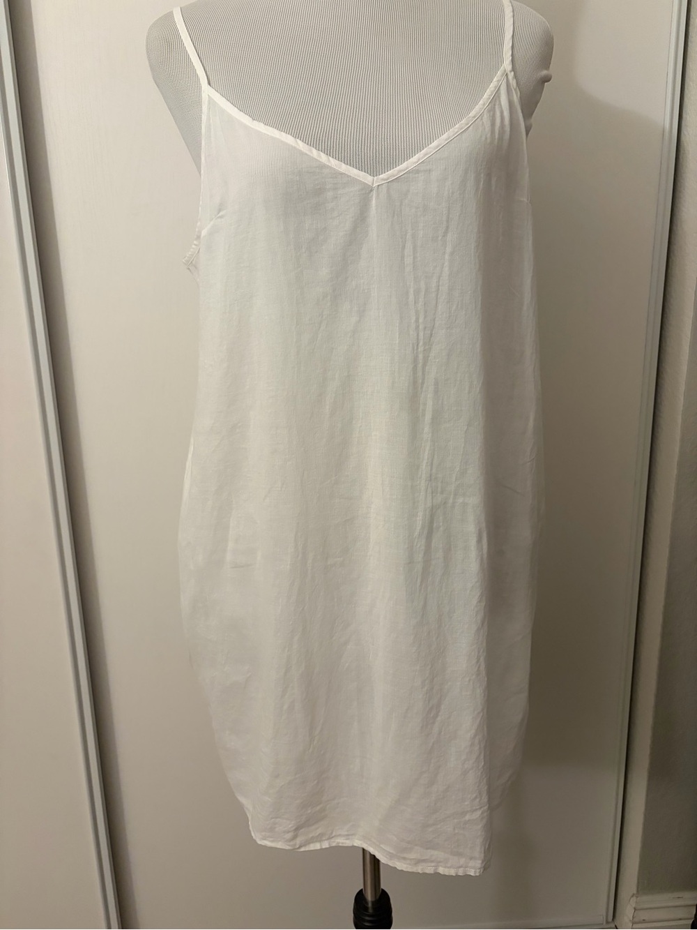 Veronica Beard White V-Neck Slip Dress